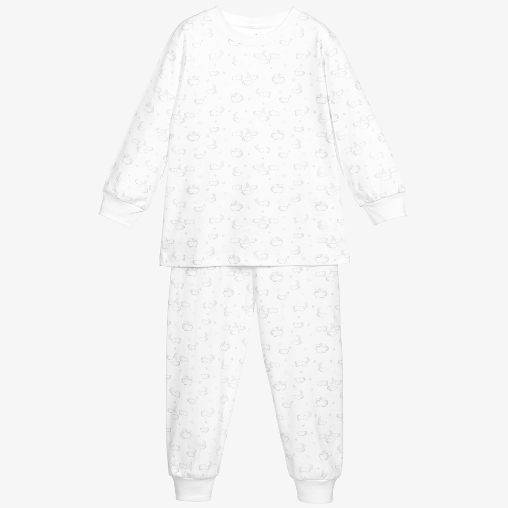 Kissy Kissy Babies' Pima Cotton Cloud Pyjamas In White