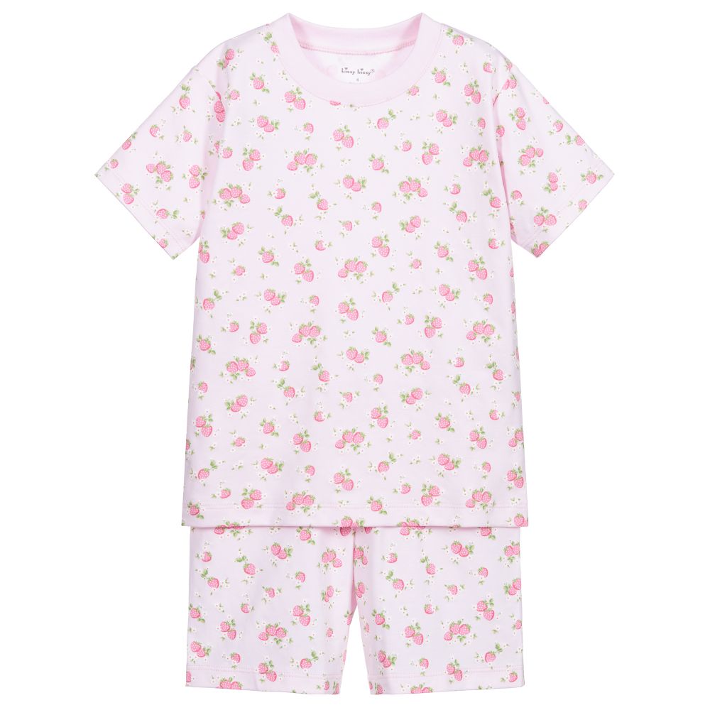 Kissy Kissy Babies' Girls Pima Cotton Strawberry Pyjamas In Pink