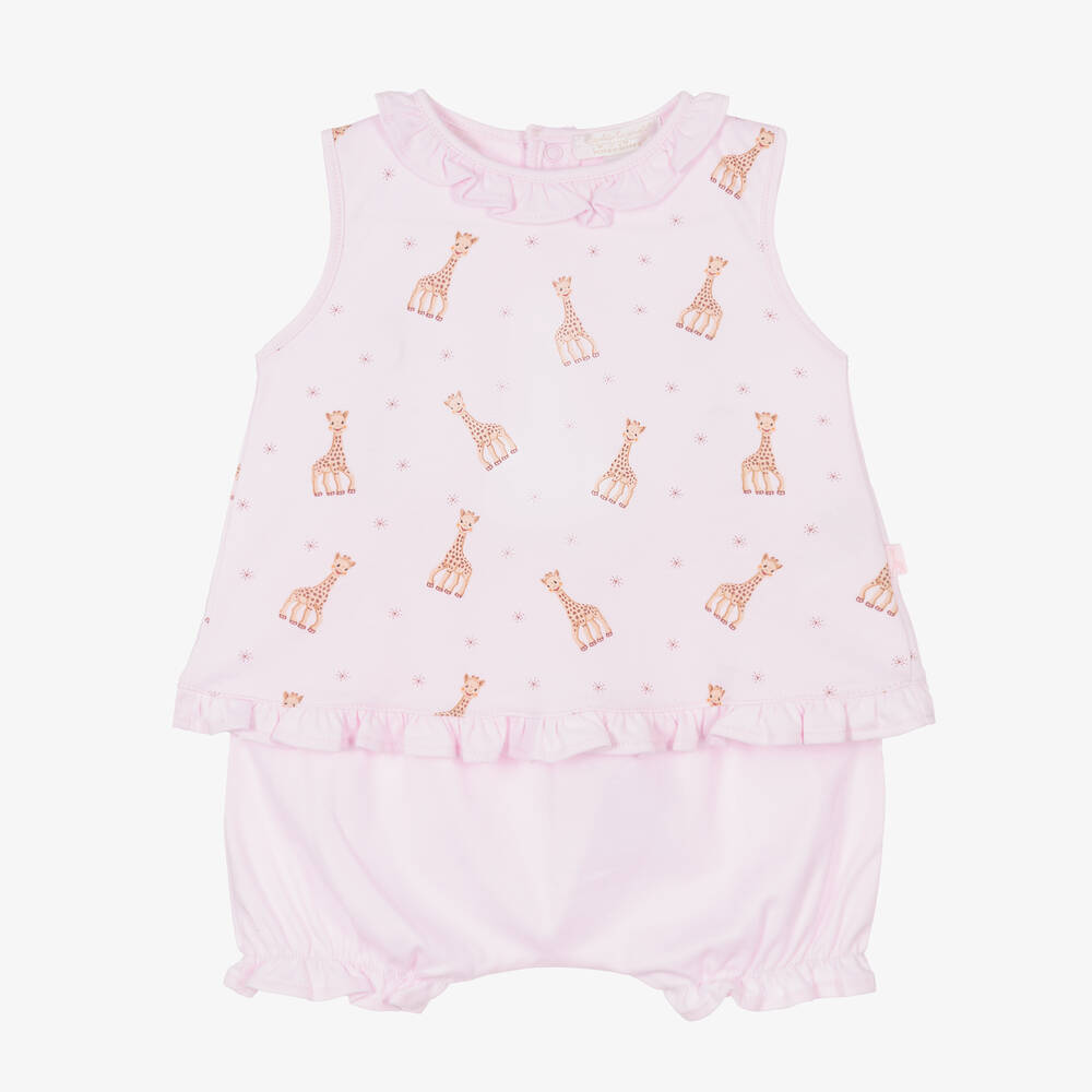 Kissy Kissy - Pink Cotton Baby Shorts Set | Childrensalon
