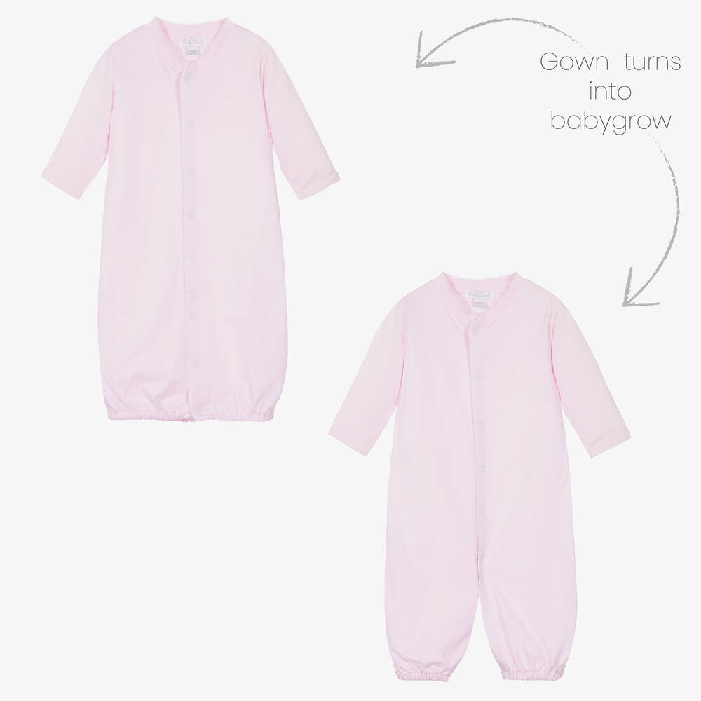 Kissy Kissy - Pink Pima Cotton Converter Gown | Childrensalon