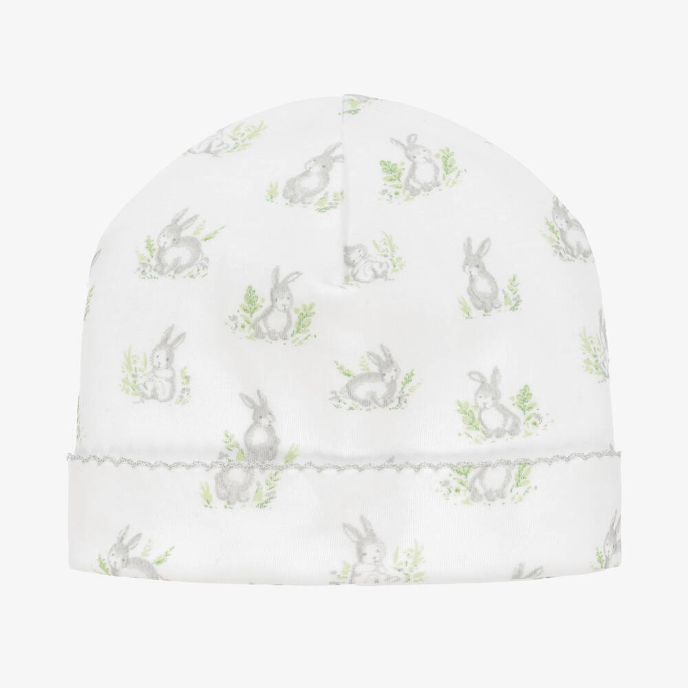 Kissy Kissy - White Cottontail Hollows Pima Cotton Hat | Childrensalon
