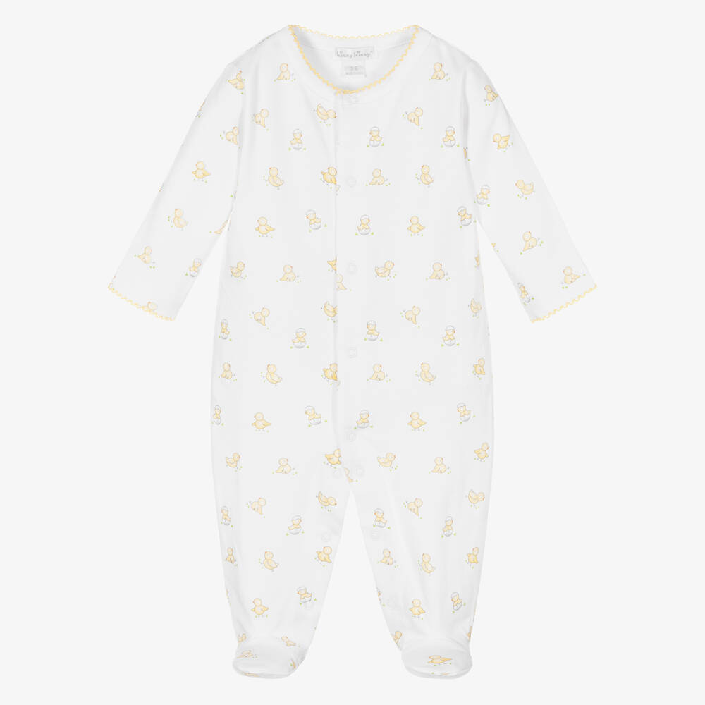 Kissy Kissy - Pyjama blanc en coton Pima Bébé | Childrensalon