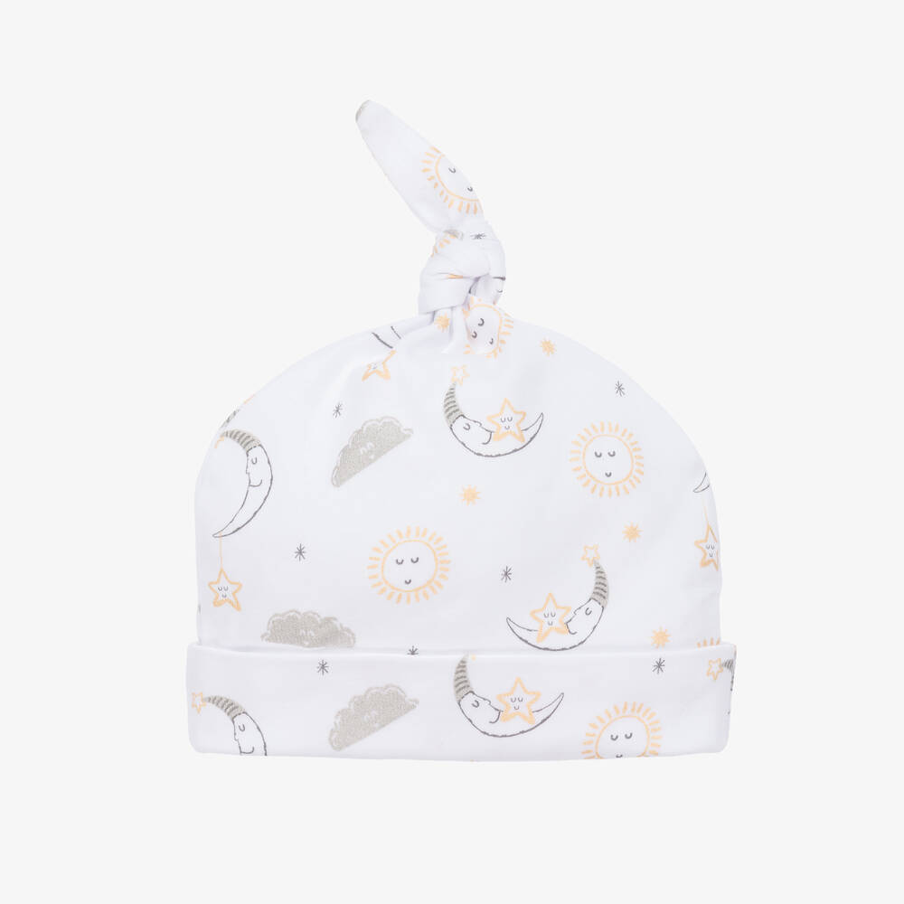 Kissy Kissy - Bonnet en blanc en pima bébé | Childrensalon
