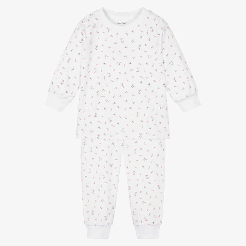 Kissy Kissy - White Pima Cotton Pyjamas | Childrensalon