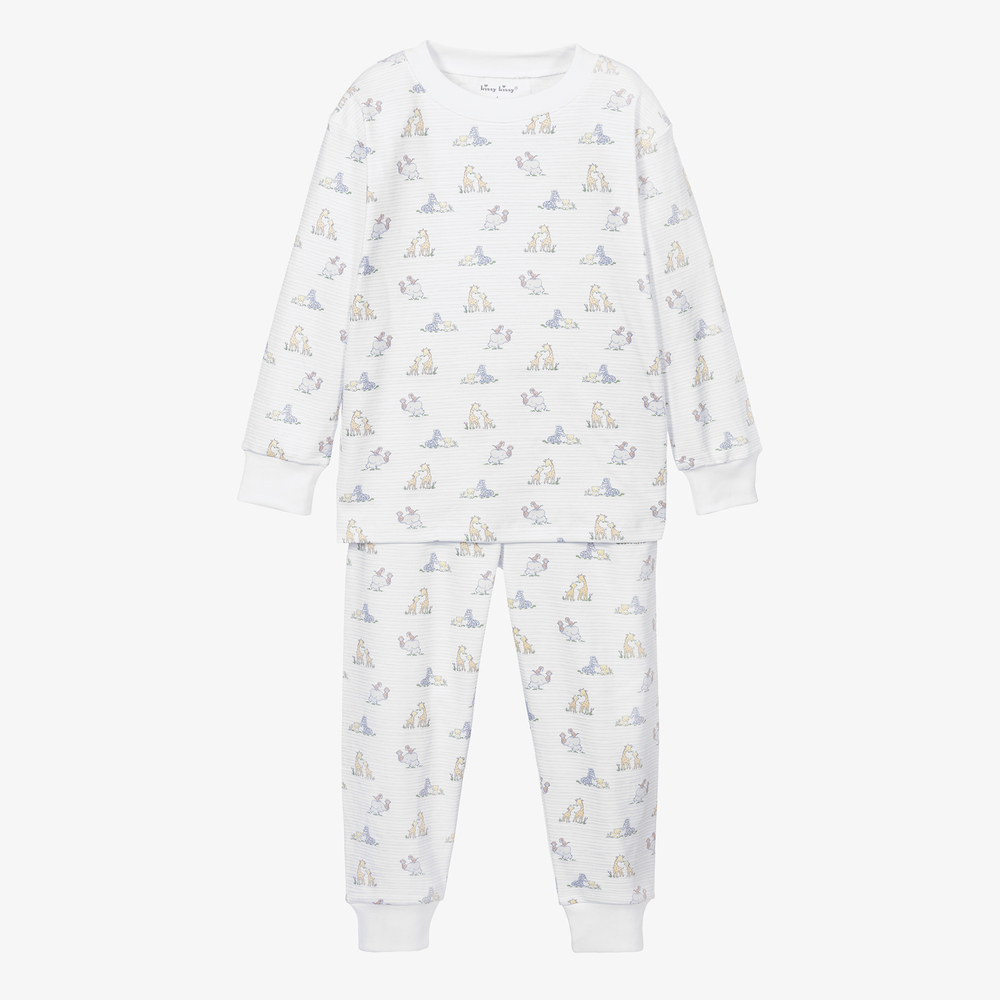 Kissy Kissy Babies' White Pima Cotton Pyjamas