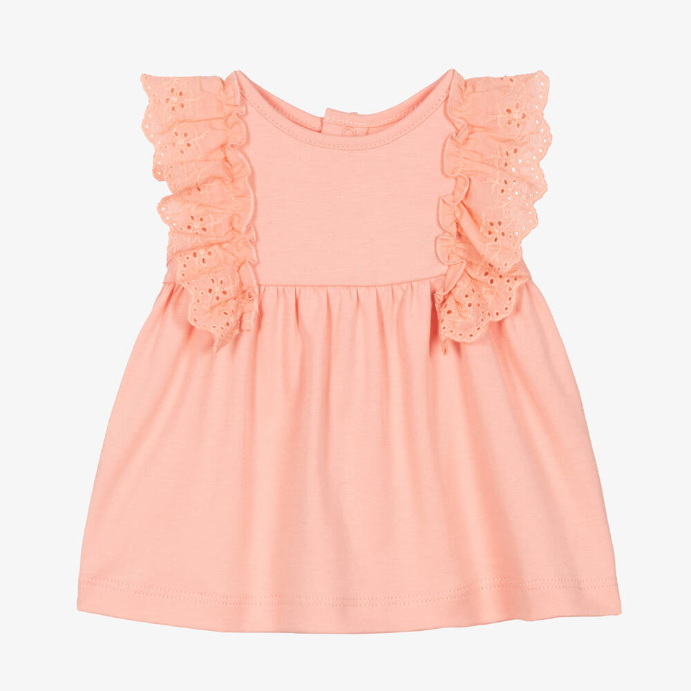 Kissy Love - Baby Girls Pink Cotton Seahorse Party Dress | Childrensalon
