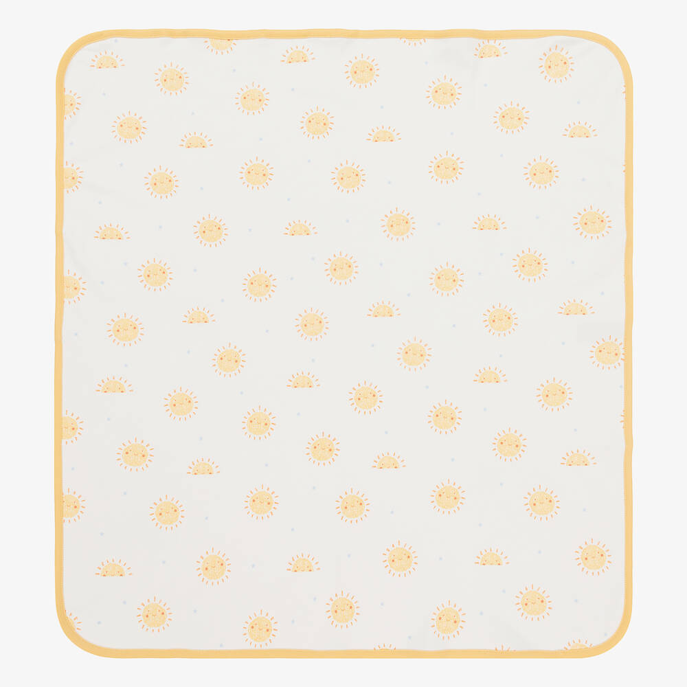 Kissy Love - Ivory & Yellow Sunny Day Blanket (73cm) | Childrensalon