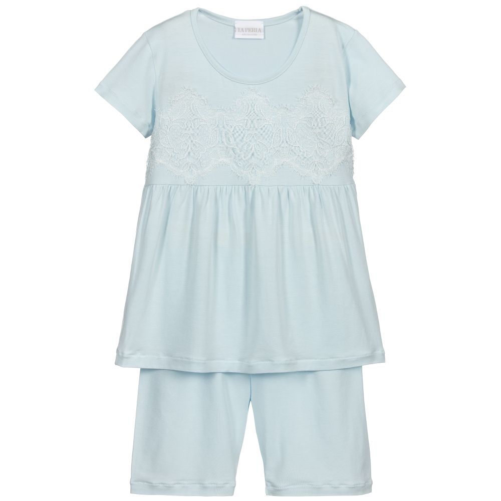 La Perla Kids' Girls Blue Modal Pyjamas