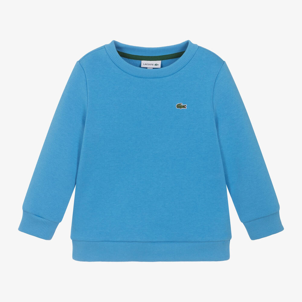 Lacoste - سويتشيرت بشعار التمساح لون أزرق | Childrensalon