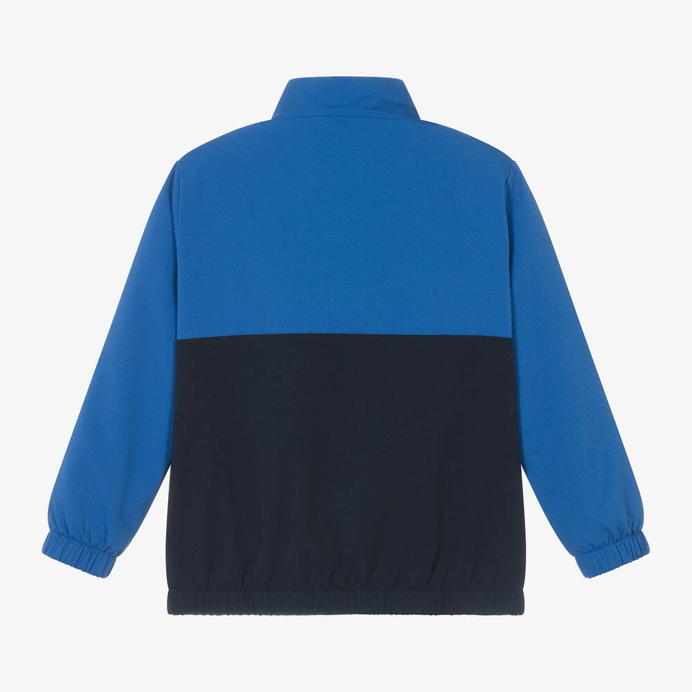 Lacoste - Boys Blue Colourblock Jacket | Childrensalon
