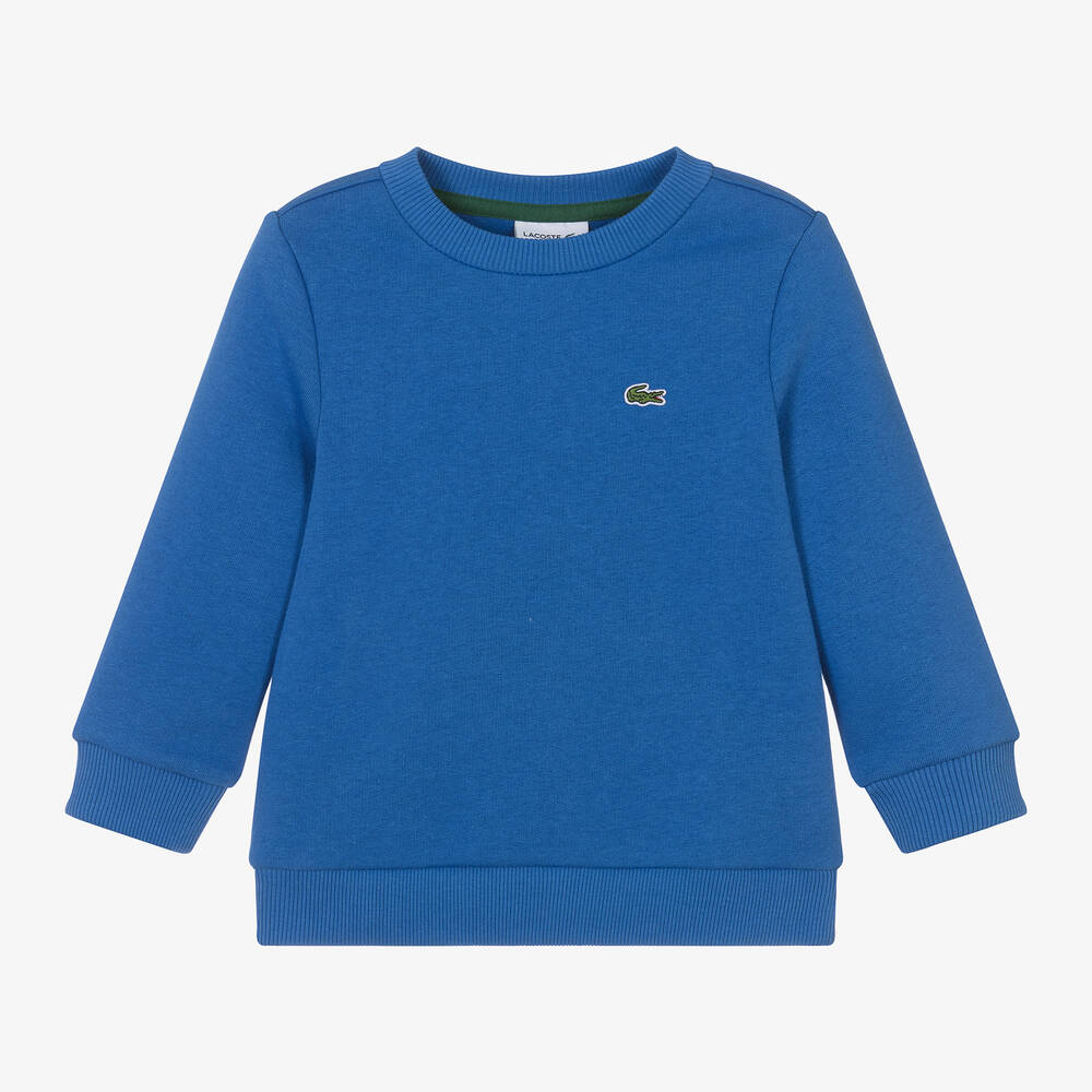 Lacoste - Boys Blue Cotton Sweatshirt | Childrensalon