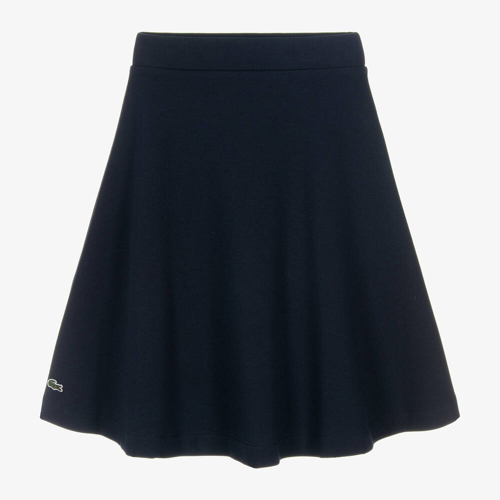 Lacoste - Girls Blue Milano Jersey Skirt | Childrensalon