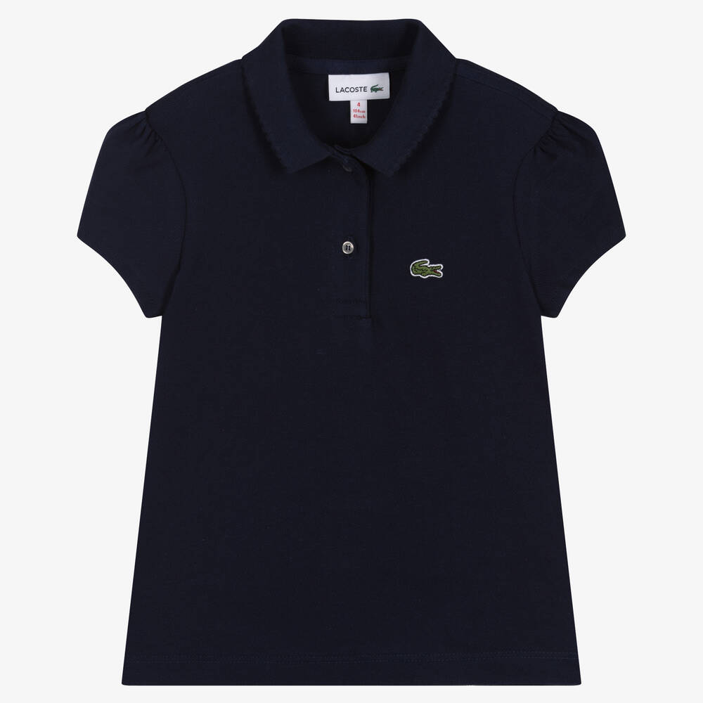 Lacoste - Navyblaues Baumwoll-Poloshirt | Childrensalon