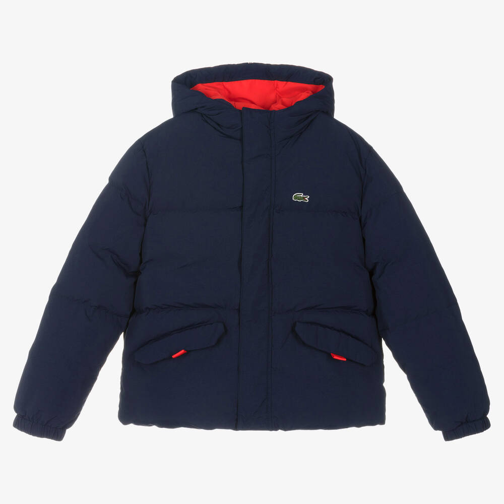 Lacoste - Teen Blue Hooded Jacket | Childrensalon