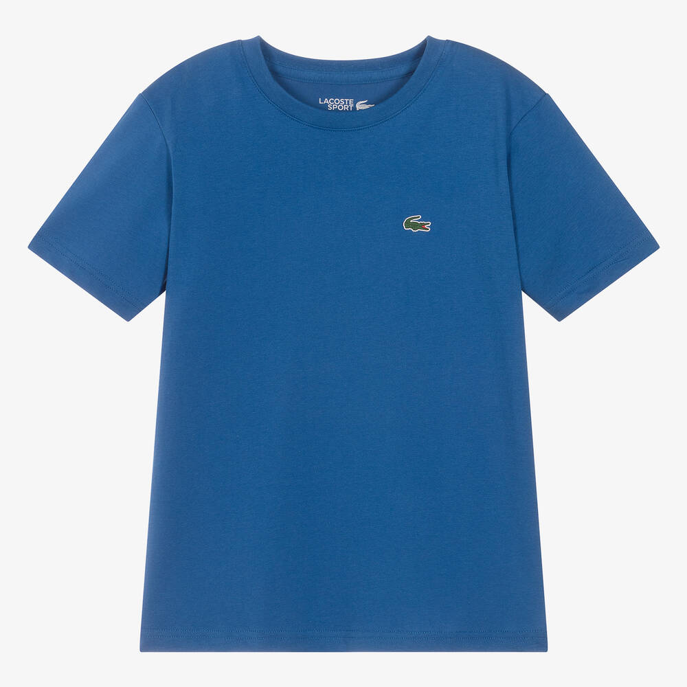 Lacoste - Teen Blue Ultra Dry T-Shirt | Childrensalon