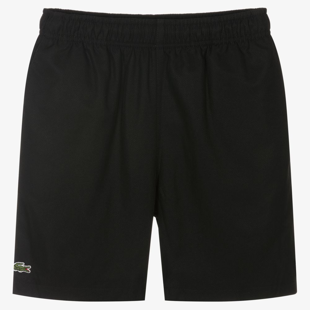 Lacoste Kids' Boys' Sport Tennis Cotton Fleece Shorts - 14 Years In Black