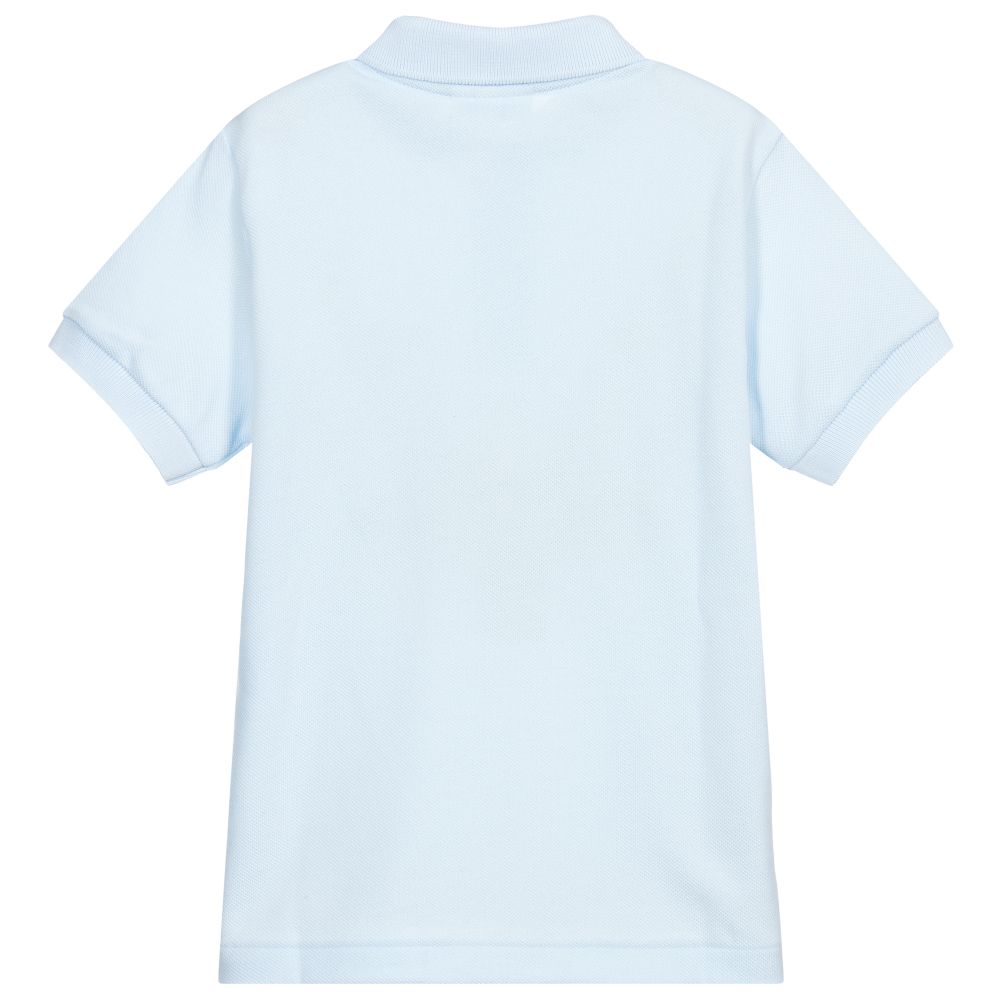 Lacoste - Teen Pale Blue Logo Polo Shirt | Childrensalon