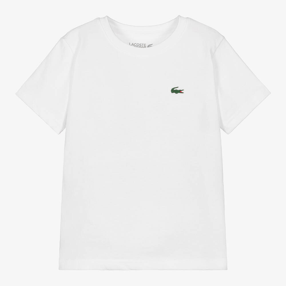 Lacoste - T-shirt blanc Ultra Dry | Childrensalon