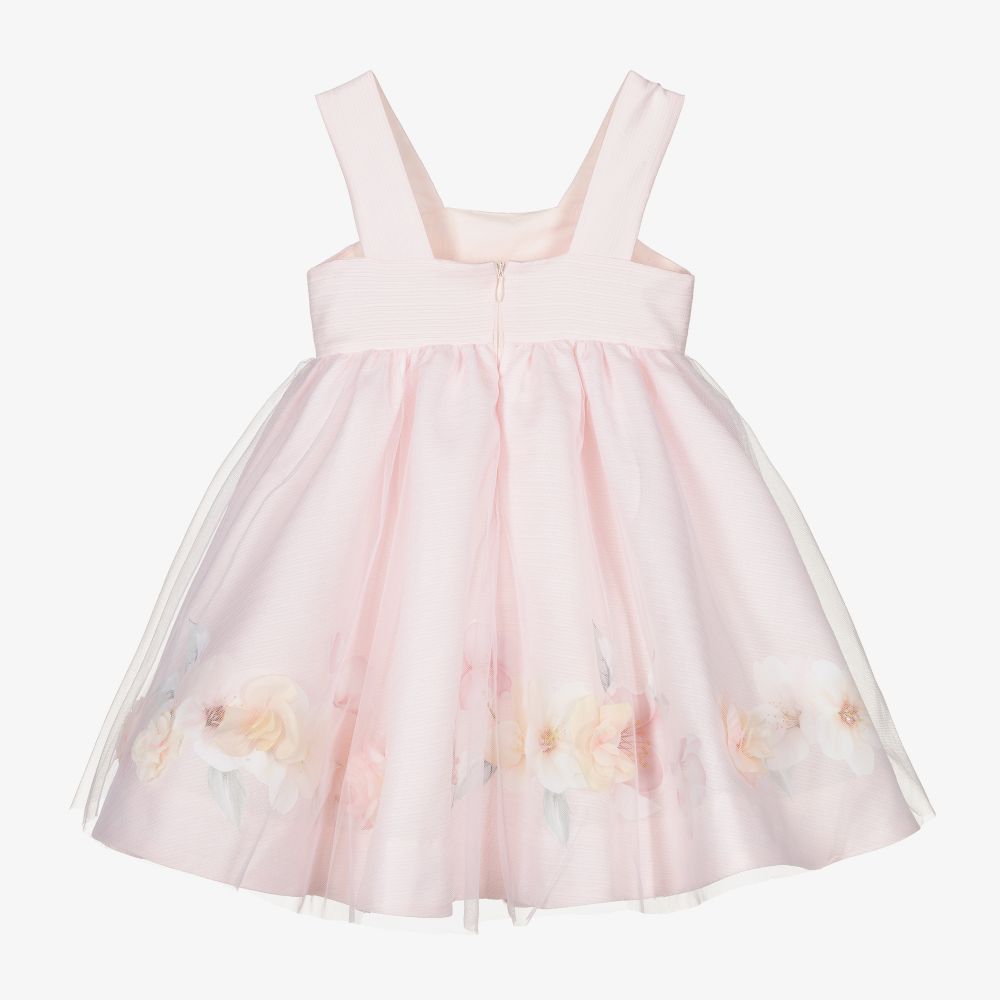 Lapin House - Girls Pink Floral Dress | Childrensalon