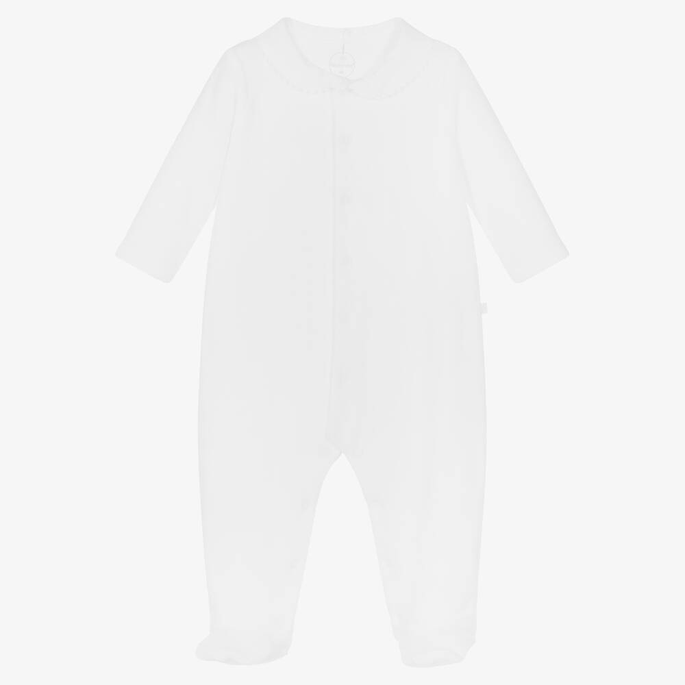 Laranjinha - Dors-bien blanc velours coton | Childrensalon