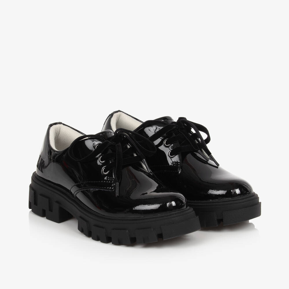 Lelli Kelly - Girls Black Patent Leather Brogues | Childrensalon