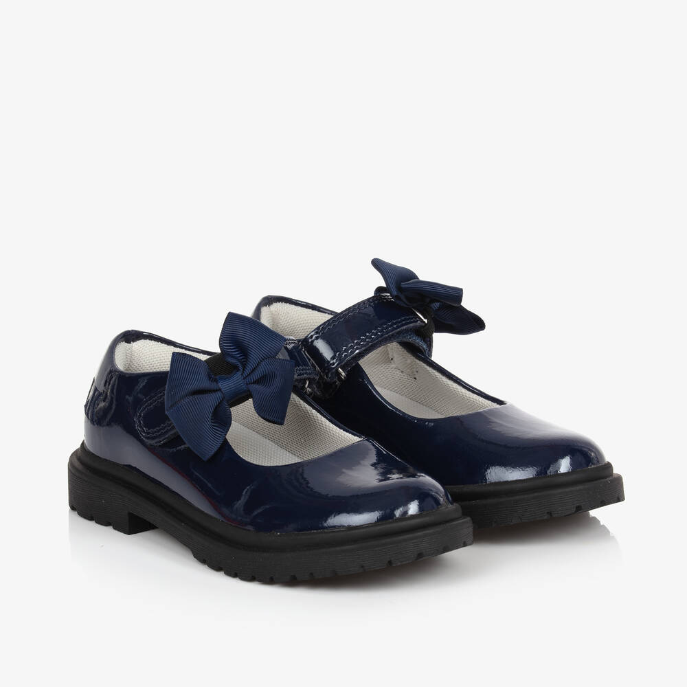 Lelli Kelly - Girls Blue Patent Leather Bar Shoes | Childrensalon