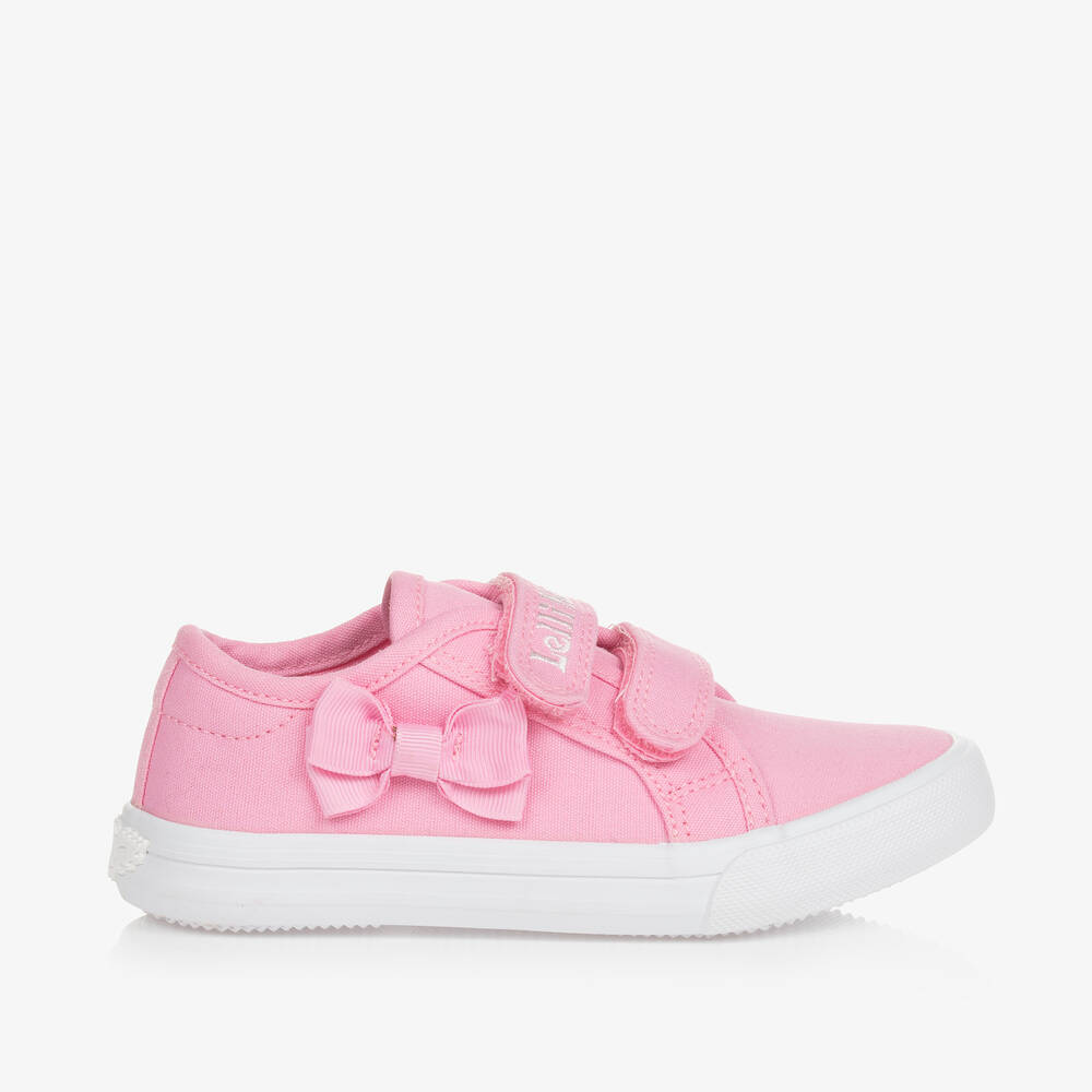 Lelli Kelly Kids' Girls Pink Canvas Bow Trainers