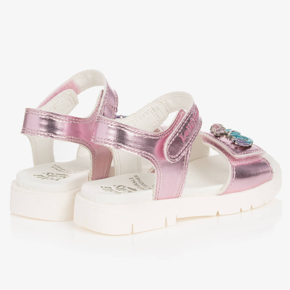 Lelli Kelly - Girls Pink Diamanté Mermaid Sandals | Childrensalon