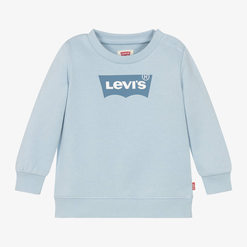Levi's Baby Boys Blue Batwing Logo Sweatshirt