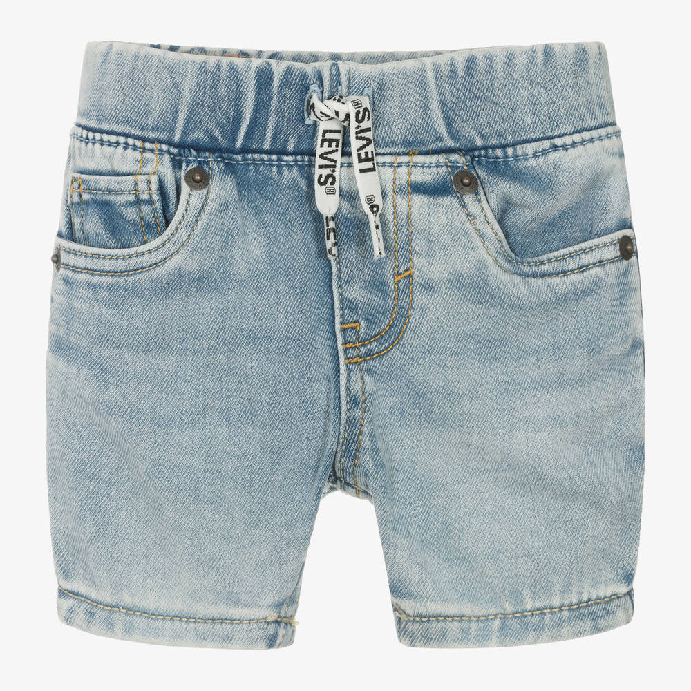 Levi's - Baby Boys Blue Denim Shorts | Childrensalon