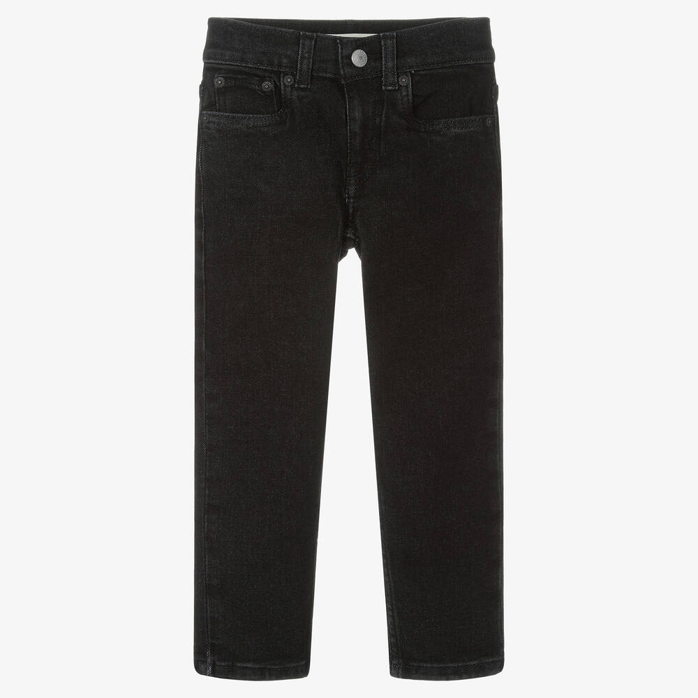 Levi's - Boys Black 502 Regular Taper Fit Denim Jeans | Childrensalon