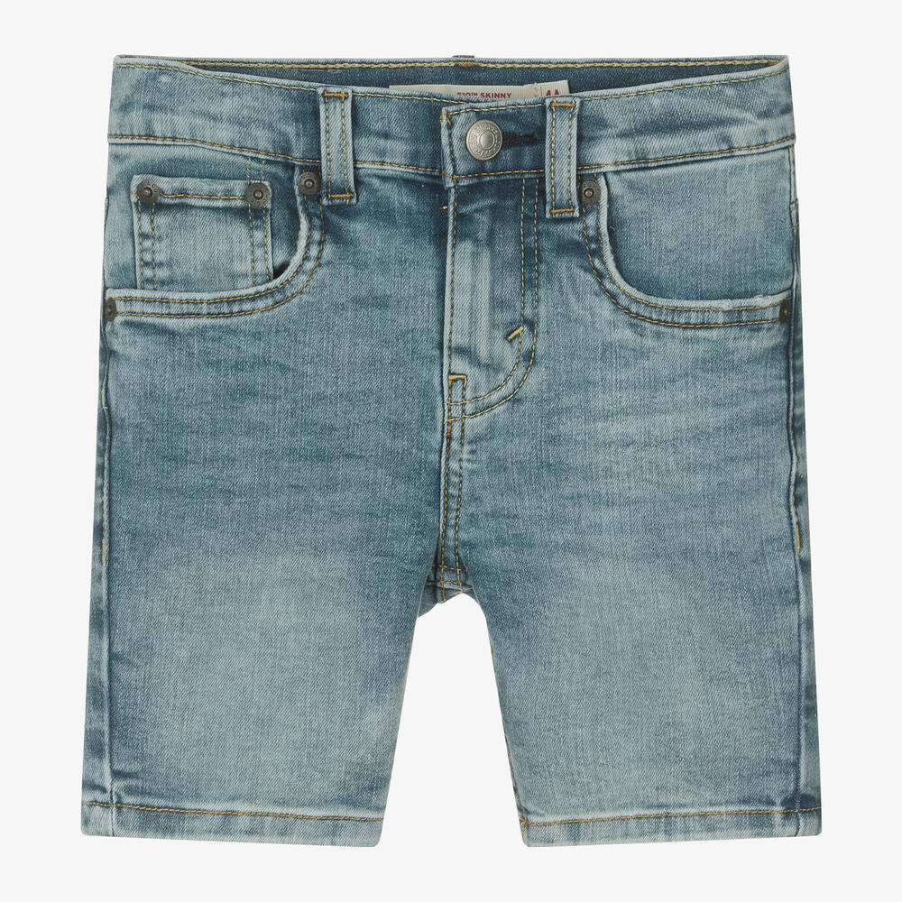 Levi's - Boys Blue 510 Skinny Denim Shorts | Childrensalon
