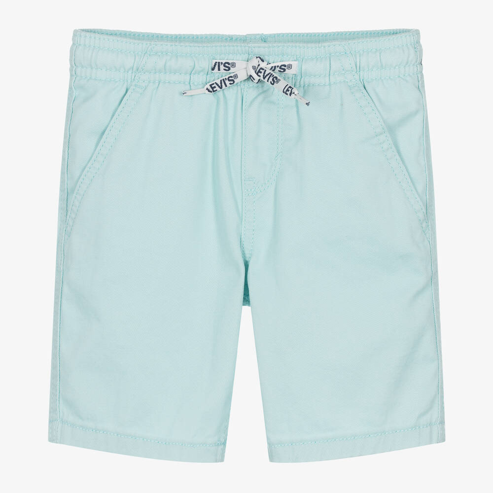 Levi's Babies' Boys Blue Cotton Relaxed Fit Shorts