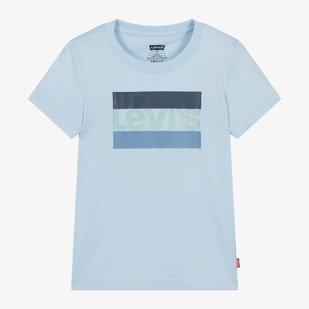 Levi's - Boys Blue Cotton T-Shirt | Childrensalon