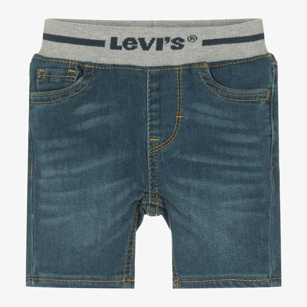 Levi's - Boys Blue Denim Pull-On Shorts | Childrensalon