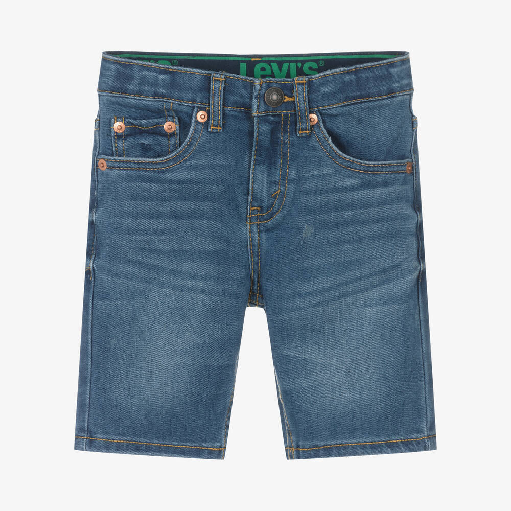 Levi's - Boys Blue Slim Fit Denim Shorts | Childrensalon