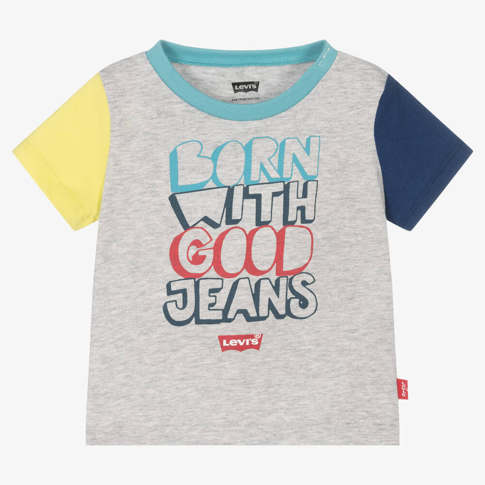 Levi's Babies'  Boys Colourblock Logo T-shirt In Multi