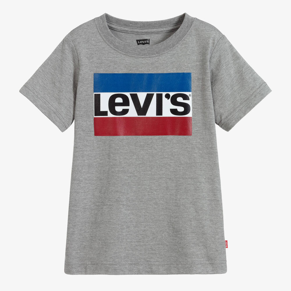 Levi's - Graues sportliches T-Shirt mit Logo | Childrensalon