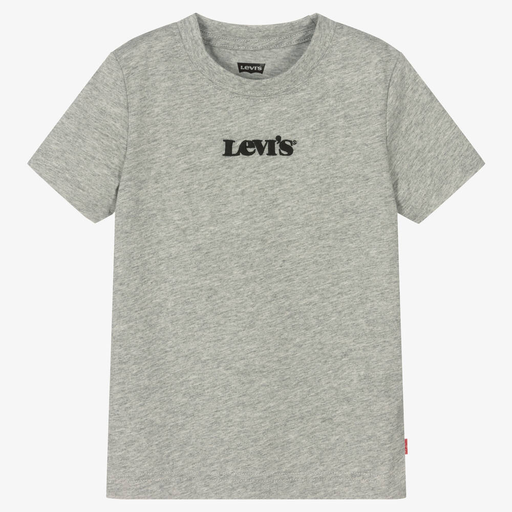 Levi's Babies'  Boys Grey Logo T-shirt In Grey