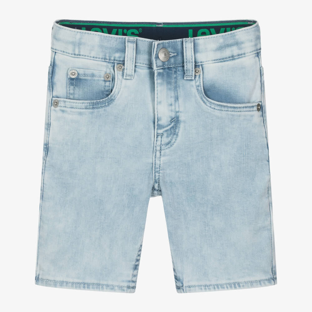 Levi's - Boys Light Blue Slim Fit Denim Shorts | Childrensalon