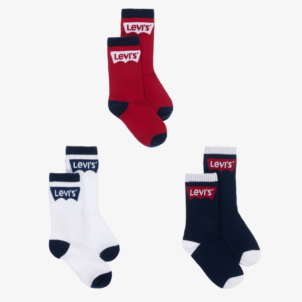 Levi's - Boys Ribbed Socks (3 Pack) | Childrensalon