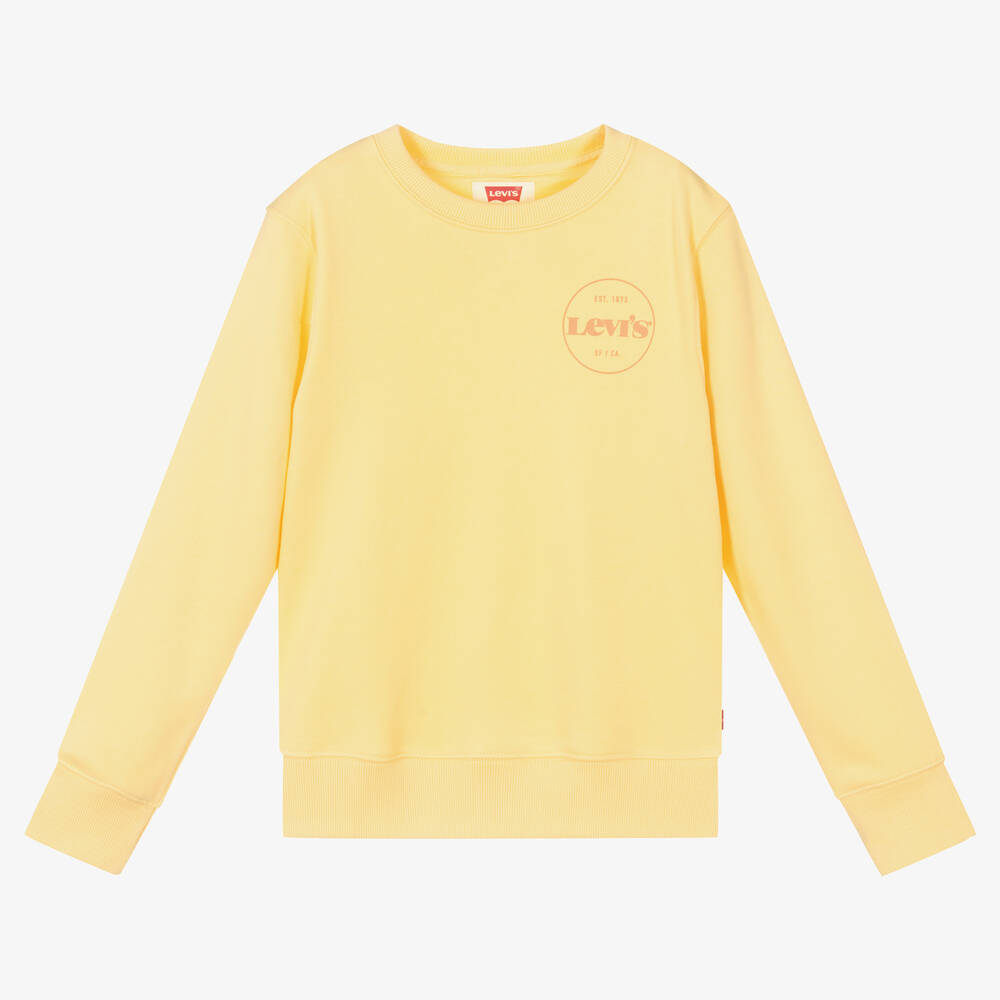 Levi's Kids'  Boys Yellow Logo Sweatshirt