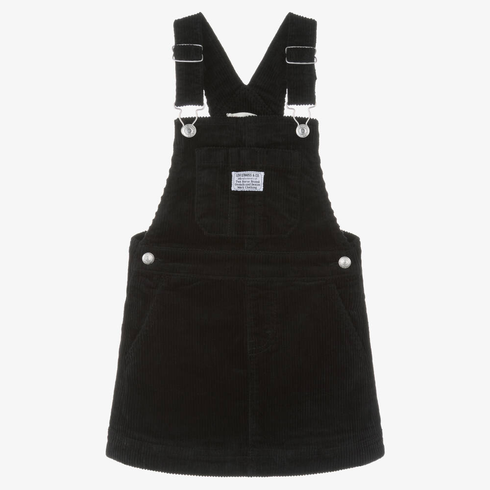 Levi's Kids' Girls Black Corduroy Pinafore Dress