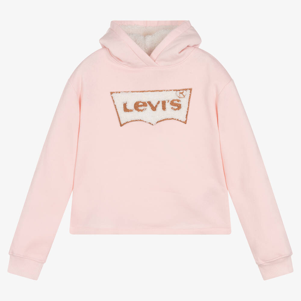 Levi's Kids'  Girls Pink Logo Hoodie