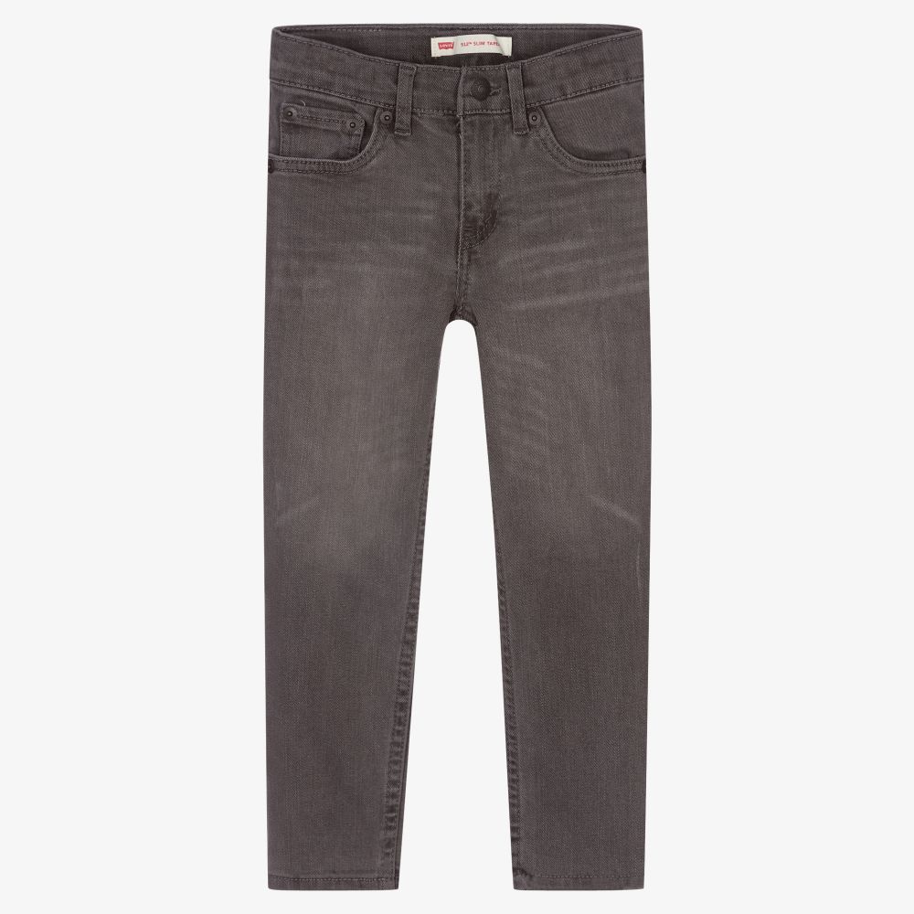 Levi's Kids'  Boys Grey 512 Slim Taper Jeans In Grey