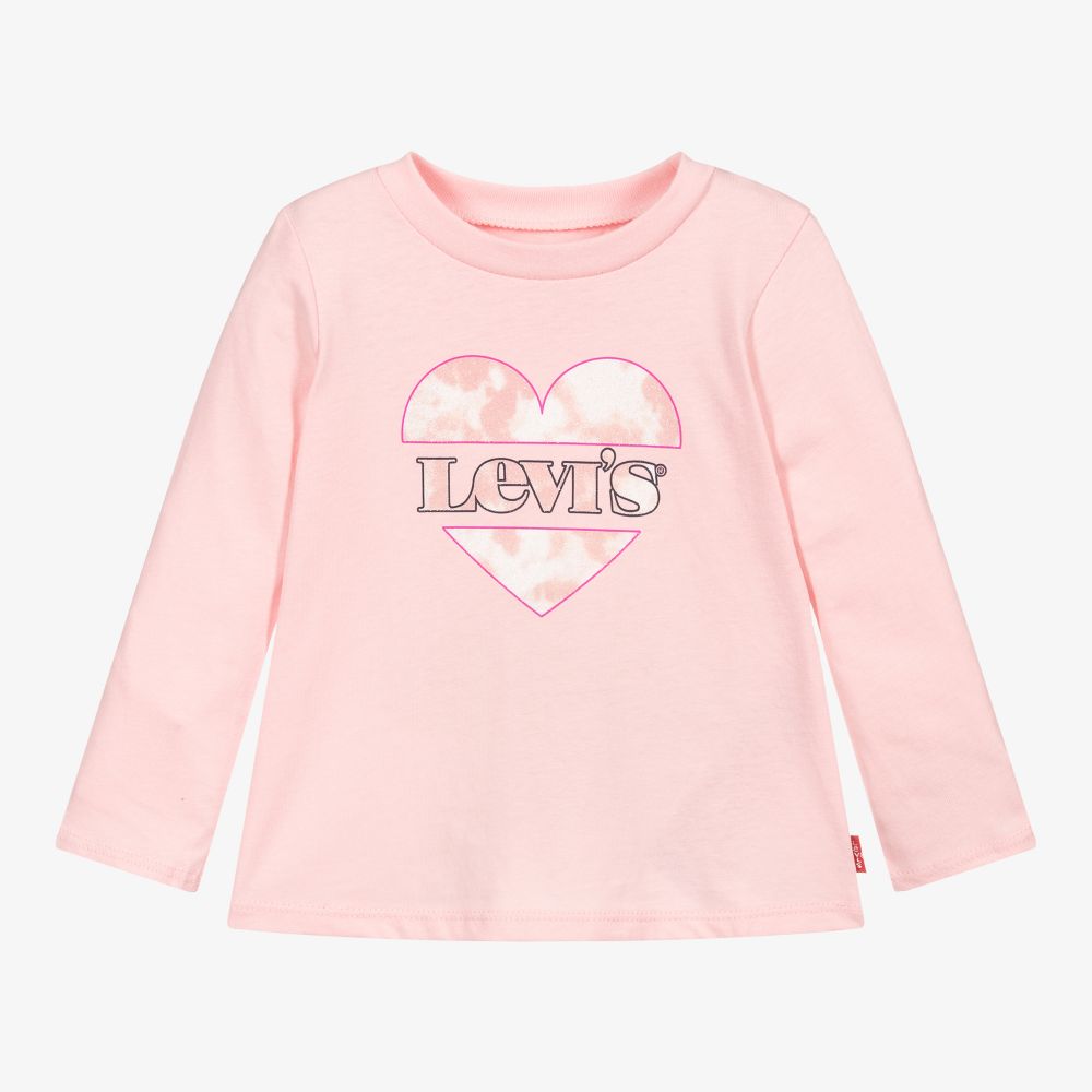 Levi's Babies'  Boys Pink Heart Logo Top