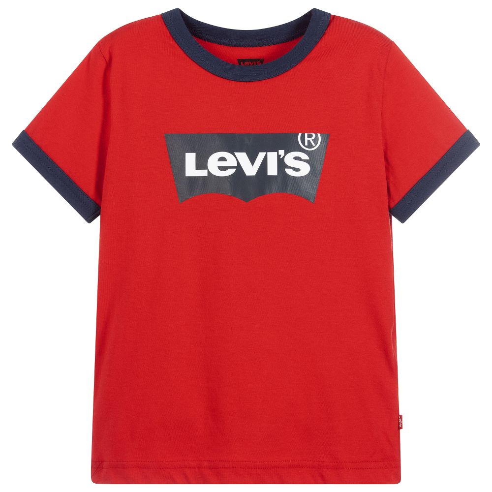 levi's red and blue t shirt