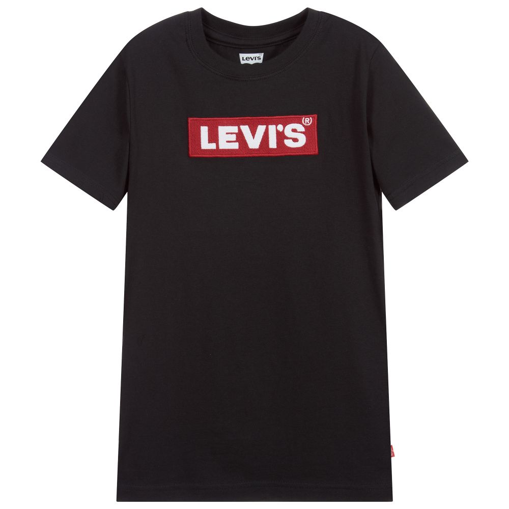 Levi's Teen Boys Batwing Logo T-shirt In Black