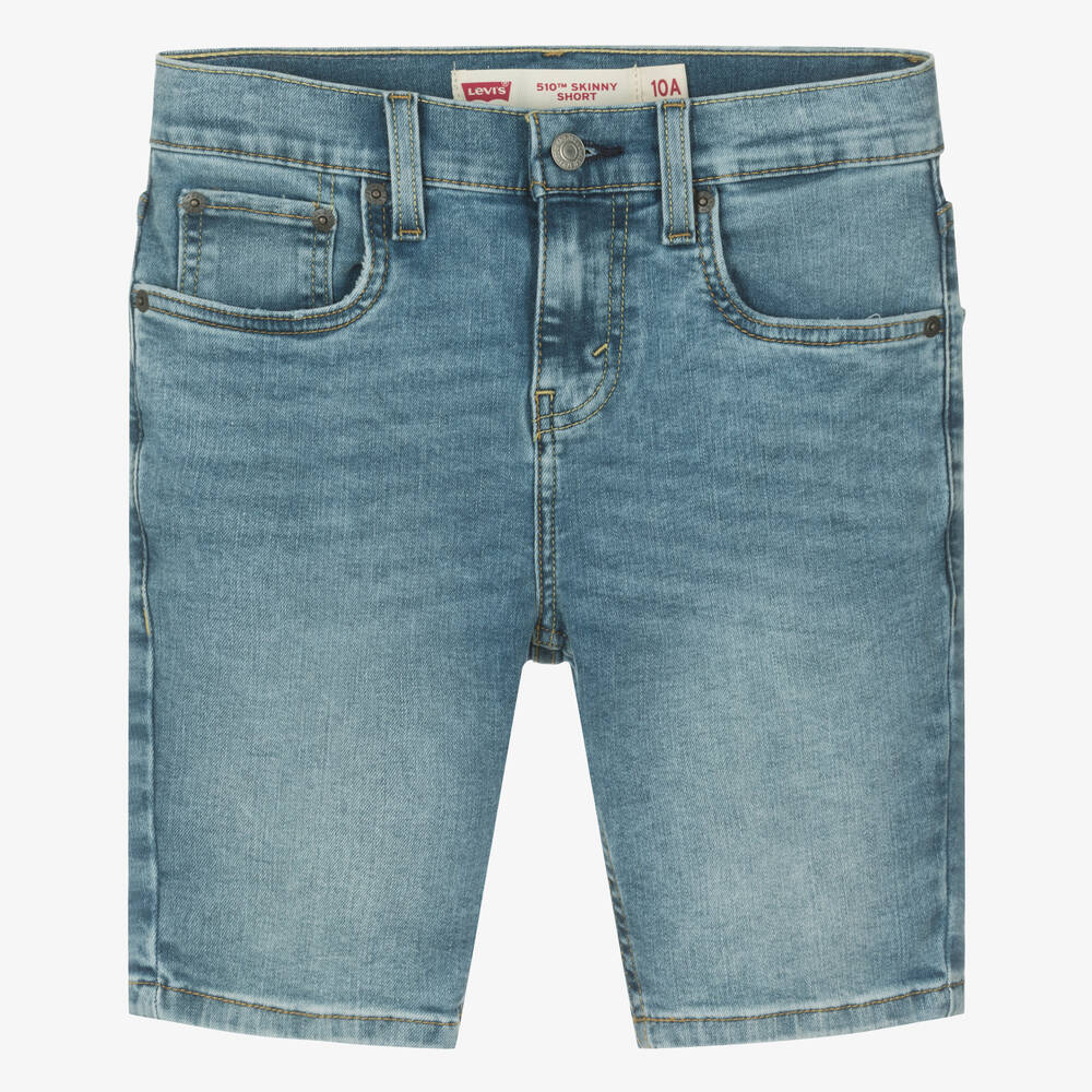 Levi's - Teen Boys Blue 510 Skinny Denim Shorts | Childrensalon