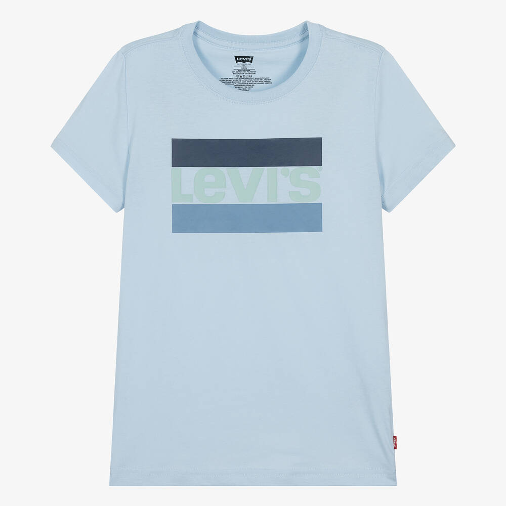 Levi's - Teen Boys Blue Cotton T-Shirt | Childrensalon